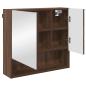 Preview: Spiegelschrank Braune Eiche 59 x 17 x 55 cm Holzwerkstoff