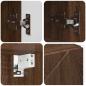 Preview: Spiegelschrank Braune Eiche 59 x 17 x 55 cm Holzwerkstoff
