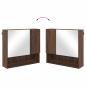Preview: Spiegelschrank Braune Eiche 59 x 17 x 55 cm Holzwerkstoff