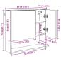 Preview: Spiegelschrank mit Regal Altholz 59 x 17 x 55 cm Holzwerkstoff