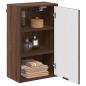 Preview: Badezimmer Schrank Braune Eiche 39 x 23,5 x 65 cm Holzwerkstoff