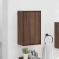 Preview: Badezimmer Schrank Braune Eiche 39 x 23,5 x 65 cm Holzwerkstoff