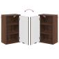 Preview: Badezimmer Schrank Braune Eiche 39 x 23,5 x 65 cm Holzwerkstoff