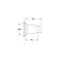 Preview: GROHE Rainshower Handbrausehalter, hard graphite gebürstet (27074AL0)