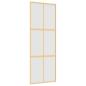 Preview: Schiebetür Golden 76x205 cm Matt ESG-Glas und Aluminium