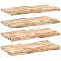 Preview: Schweberegale 4 Stk. 100x40x4 cm Massivholz Akazie Unbehandelt