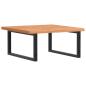 Preview: Waschbeckenregal Wandmontage Stahl und Massivholz Buche