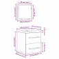 Preview: Badezimmermöbel Set 2 pcs Eiche handwerklich 41 x 38.5 x 48 cm