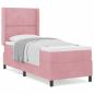 Preview: Boxspringbett mit Kopfteil Rosa 80 x 200 cm Samt