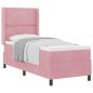 Preview: Boxspringbett mit Kopfteil Rosa 80 x 200 cm Samt