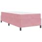 Preview: Bettgestell mit Matratze Rosa und Weiß 80 x 200 cm Samt