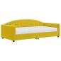 Preview: Tagesbett mit Matratze Gelb 100x200 cm Samt