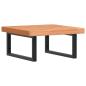 Preview: Waschbeckenregal Wandmontage Stahl und Massivholz Buche