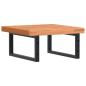 Preview: Waschbeckenregal Wandmontage Stahl und Massivholz Buche