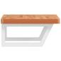 Preview: Waschbeckenregal Wandmontage Stahl und Massivholz Buche
