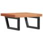 Preview: Waschbeckenregal Wandmontage Stahl und Massivholz Buche