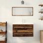 Preview: Badezimmer Waschbecken Schrank Altholz 80 x 38.5 x 48 cm