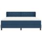 Preview: Boxspringbett mit Matratze mit Matratze Blau 180 x 200 cm Stoff