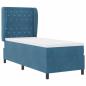 Preview: Boxspringbett mit Matratze Dunkelblau 80 x 200 cm Samt
