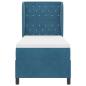 Preview: Boxspringbett mit Matratze Dunkelblau 80 x 200 cm Samt