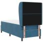 Preview: Boxspringbett mit Matratze Dunkelblau 80 x 200 cm Samt