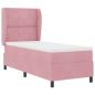 Preview: Boxspringbett mit Matratze mit Kopfteil Rosa 80 x 200 cm Samt