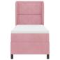 Preview: Boxspringbett mit Matratze mit Kopfteil Rosa 80 x 200 cm Samt