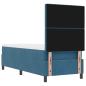 Preview: Boxspringbett mit Matratze Dunkelblau 80 x 200 cm Samt