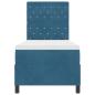 Preview: Boxspringbett mit Matratze Dunkelblau 80 x 200 cm Samt