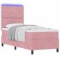 Preview: Boxspringbett mit Matratze mit Kopfteil Rosa 80 x 200 cm Samt