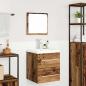Preview: Badezimmermöbel Set mit Spiegel 2 pcs Altholz 41 x 38.5 x 48 cm