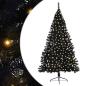 Preview: Weihnachtsbaum mit dekorativen Saitenlichtern Schwarz 240 cm