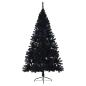 Preview: Weihnachtsbaum mit dekorativen Saitenlichtern Schwarz 240 cm