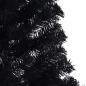 Preview: Weihnachtsbaum mit dekorativen Saitenlichtern Schwarz 240 cm