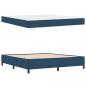 Preview: Boxspringbett Blau und Schwarz 180 x 200 cm