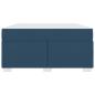 Preview: Bettgestell Blau 160 x 200 cm Stoff
