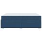 Preview: Bettgestell Blau 160 x 200 cm Stoff