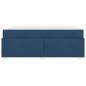 Preview: Bettgestell Blau 180 x 200 cm Stoff