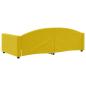 Preview: Tagesbett Gelb 100x200 cm Samt