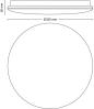 Preview: Philips Moire Deckenleuchte, 17W, 220-240V, 1900lm, 4000K, d=320mm, weiß (915005778901)