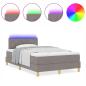 Preview: Boxspringbett mit Matratze Taupe 120 x 190 cm Stoff