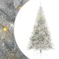 Preview: Weihnachtsbaum mit dekorativen Saitenlichtern Silber 240 cm