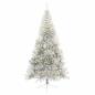 Preview: Weihnachtsbaum mit dekorativen Saitenlichtern Silber 240 cm
