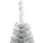 Preview: Weihnachtsbaum mit dekorativen Saitenlichtern Silber 240 cm