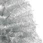 Preview: Weihnachtsbaum mit dekorativen Saitenlichtern Silber 240 cm