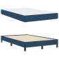 Preview: Boxspringbett mit Matratze Blau 120 x 190 cm Stoff