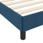 Preview: Boxspringbett mit Matratze Blau 120 x 190 cm Stoff