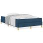 Preview: Boxspringbett Blau und Braun 120 x 190 cm