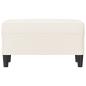 Preview: Sitzbank Creme 70x35x41 cm Kunstleder