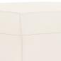 Preview: Sitzbank Creme 70x35x41 cm Kunstleder